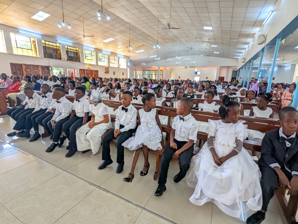 One year and three months of learning culminated in this sacred moment. Congratulations to the First Holy Communicants!